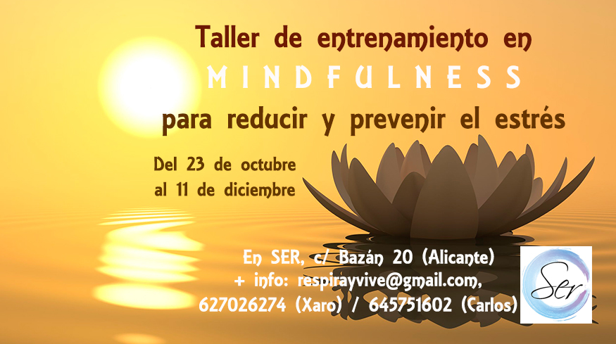 Taller de  Mindfulness en Alicante para reducir el estrés