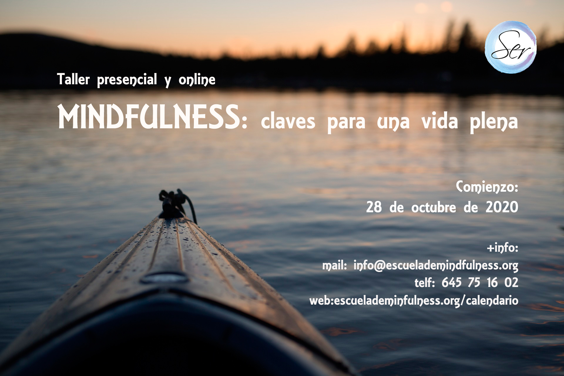 Taller presencial y online MINDFULNESS: claves para una vida plena